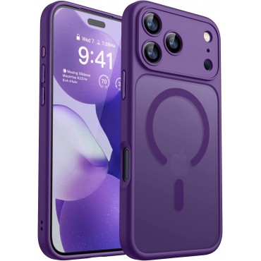 Magnetic Matte Shockproof Phone Case for ip17 pro – Full Camera Protection-Modena