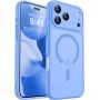 Magnetic Matte Shockproof Phone Case for ip17 pro max  – Full Camera Protection-Aquamarine