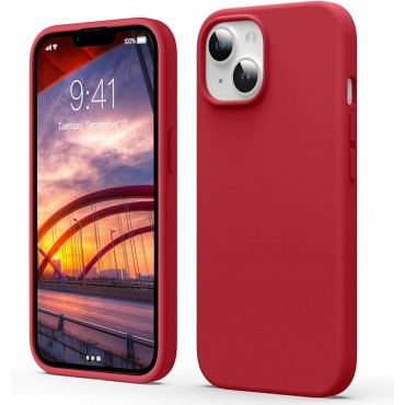 Liquid Silicone Phone Case - Bright Red