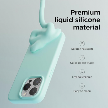 Liquid Silicone Phone Case - Aqua Sky