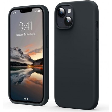 Liquid Silicone Phone Case - Deep Black