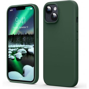 Liquid Silicone Phone Case - Dark Green