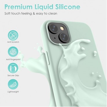 Liquid Silicone Phone Case - Mint Green