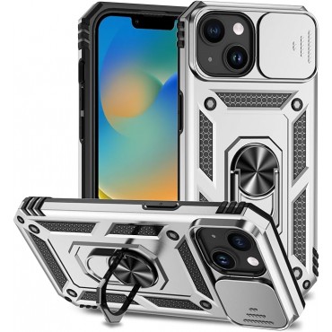 Shockproof Magnetic Phone Case - Silver