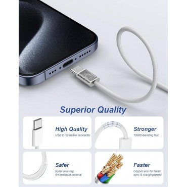 Type C to C Fast Charging - Braid 2M Cable