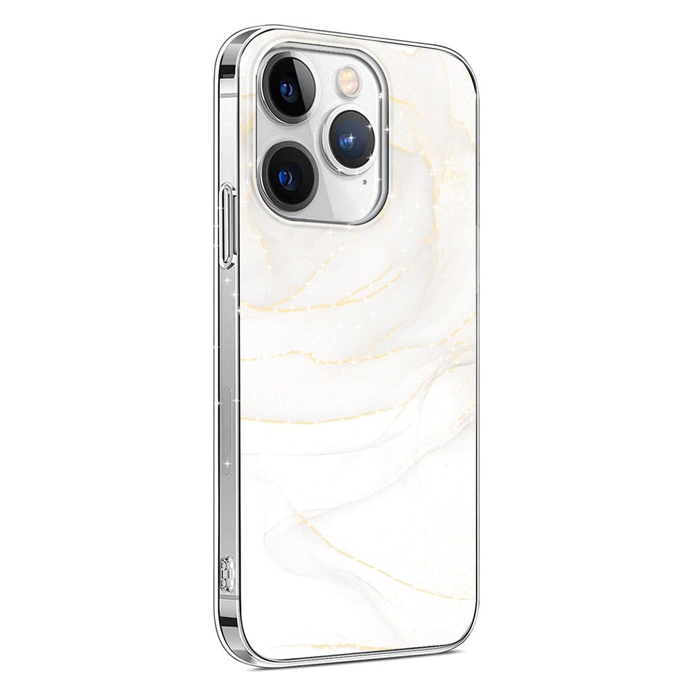 GamsTech  White Marble Phone Case