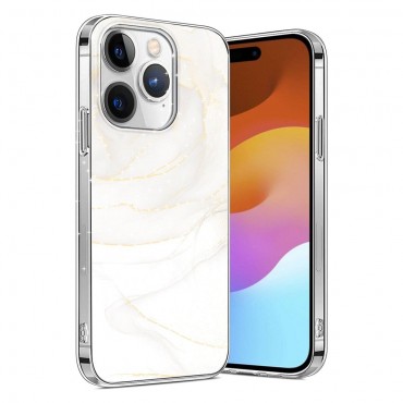 GamsTech  White Marble Phone Case