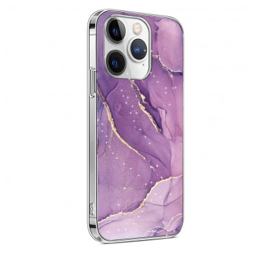 GamsTech Purple Marble Phone Case