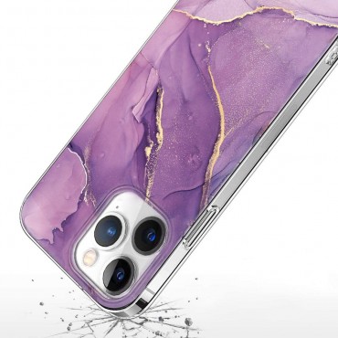 GamsTech Purple Marble Phone Case